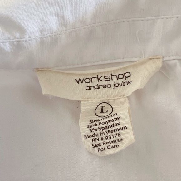 Andrea Jovini White Button Down Shirt - Picture 3 of 3
